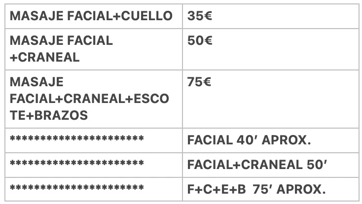 Precios masaje guasha en Madrid